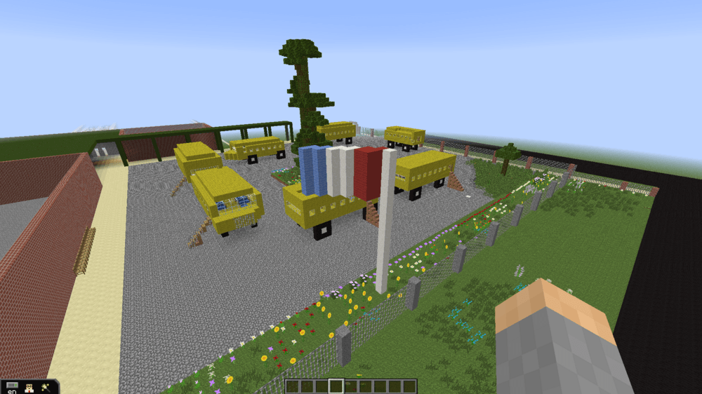Minecraft Ensley Elementary Busses