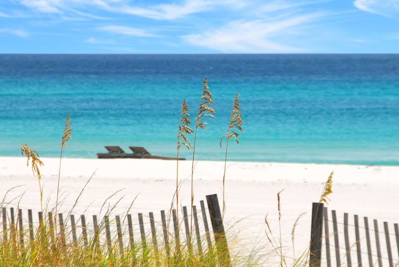 A view of a beach on the Gulf of Mexico