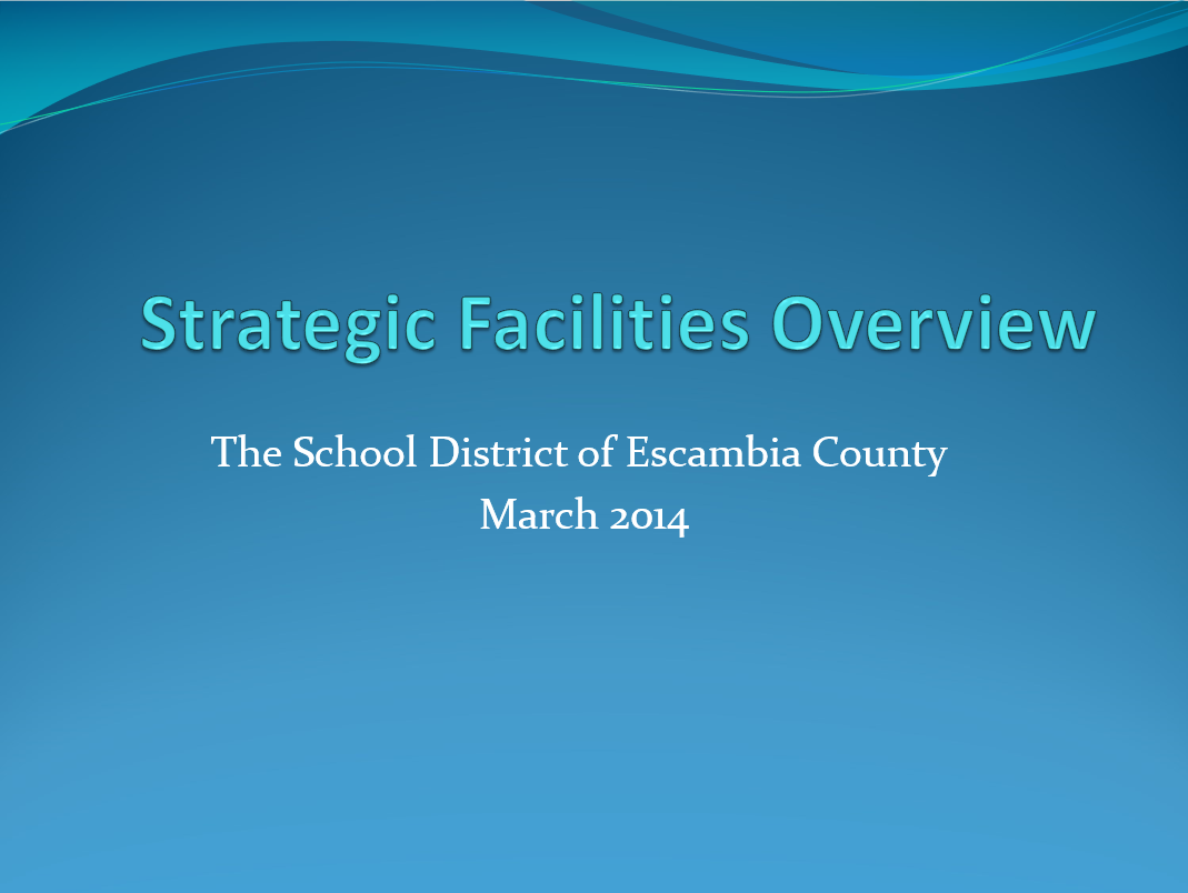 First slide of the Strategic Facilities Overview presentation
