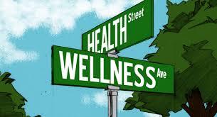 Health and Wellness street sign