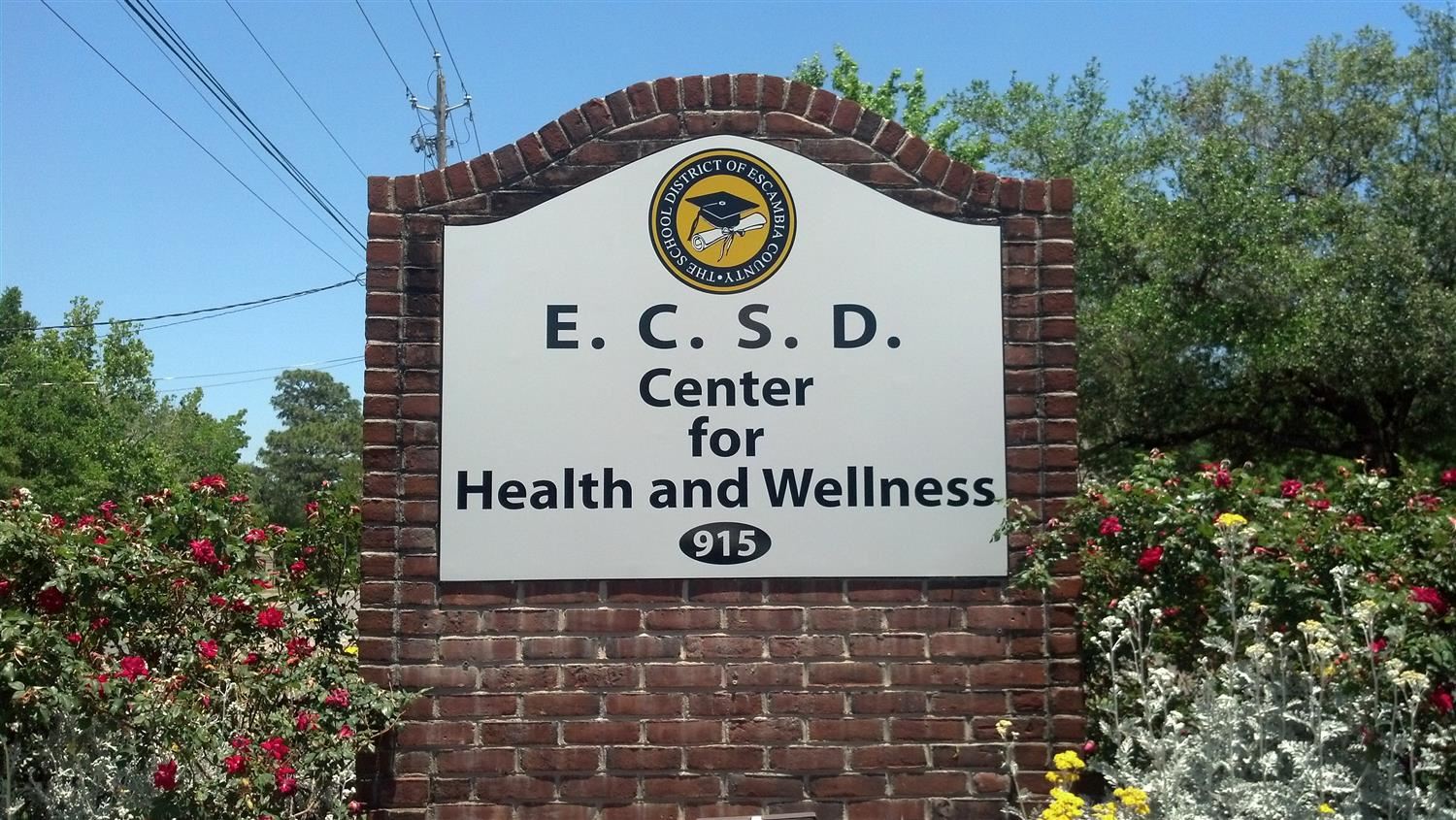 ECSD Center for Health and Wellness sign