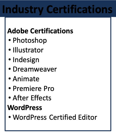 Industry Certifications