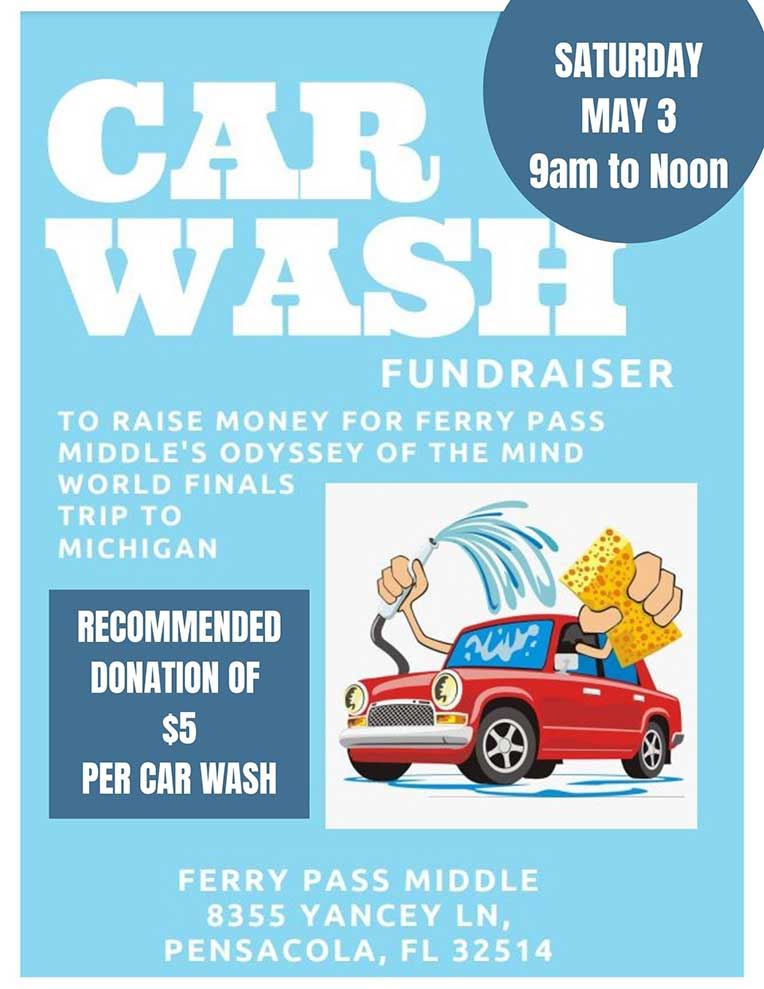  FPMS: Car Wash on May 3 @ 9 -12