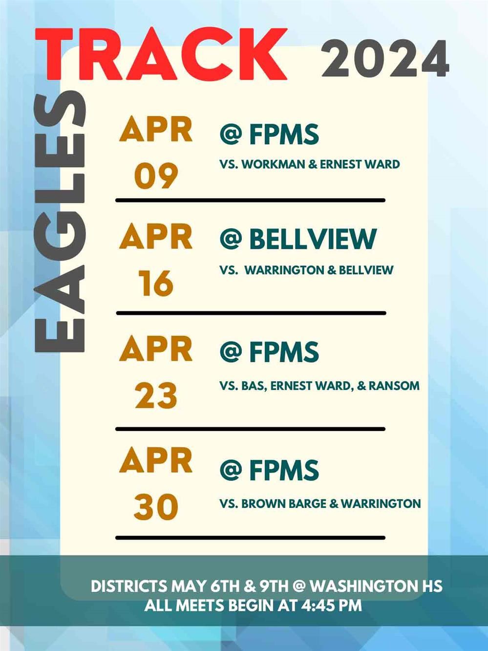 FPMS: 23 - 24 Track Schedule