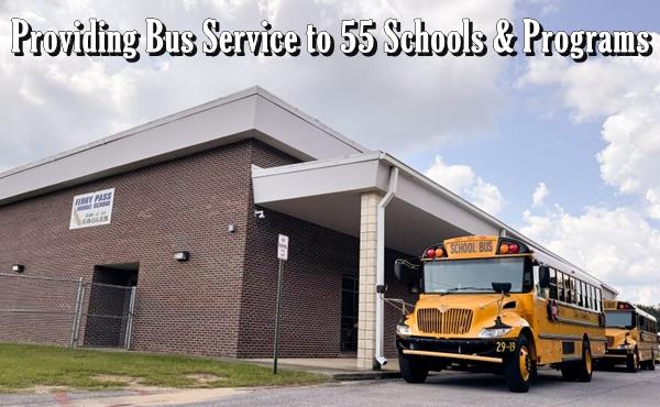 Providing Bus Service to 55 Schools & Programs